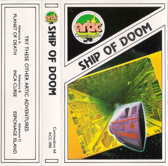 Ship Of Doom box art for Commodore 64